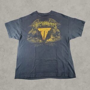 Vintage Throwdown Shirt Men 2XL Black Y2K Hardcore Metal Band 2000s Rare Graphic